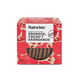 Natwins Barritas de Granada Cacao y Arándanos 80g