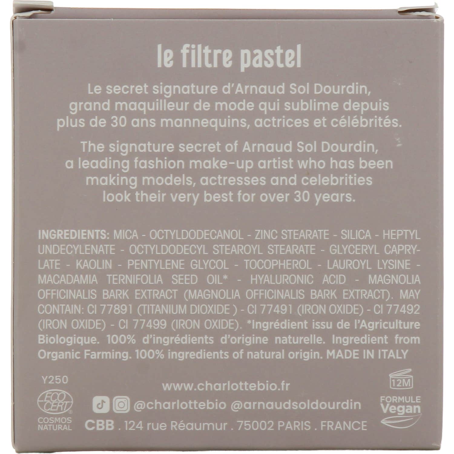 Charlotte Bio Filtro Pastel 04 Coutainville 9.5 g