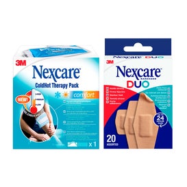 Nexcare Pack ColdHot Comfort 11cmx26cm + Duo Apósitos 20uds
