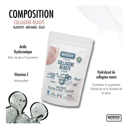 Nutrivie Colágeno Beauté Poudre Matcha 200 g