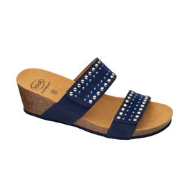 Scholl Michelle 2 Tiras Sandalia Mula Bleu Talla 36 1 Par