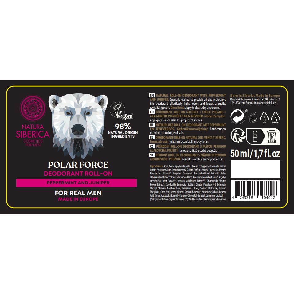 Natura Siberica Desodorante Roll-On Polar Force 50ml