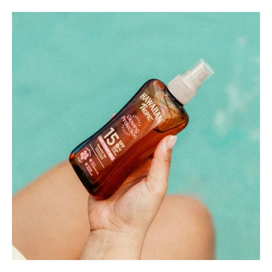 Óleo de Spray Seco Tropico Havaiano Spf15 Medium 200ml Vapo