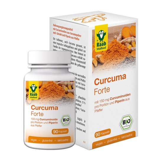 Raab Vitalfood Cúrcuma Forte Bio 90 caps
