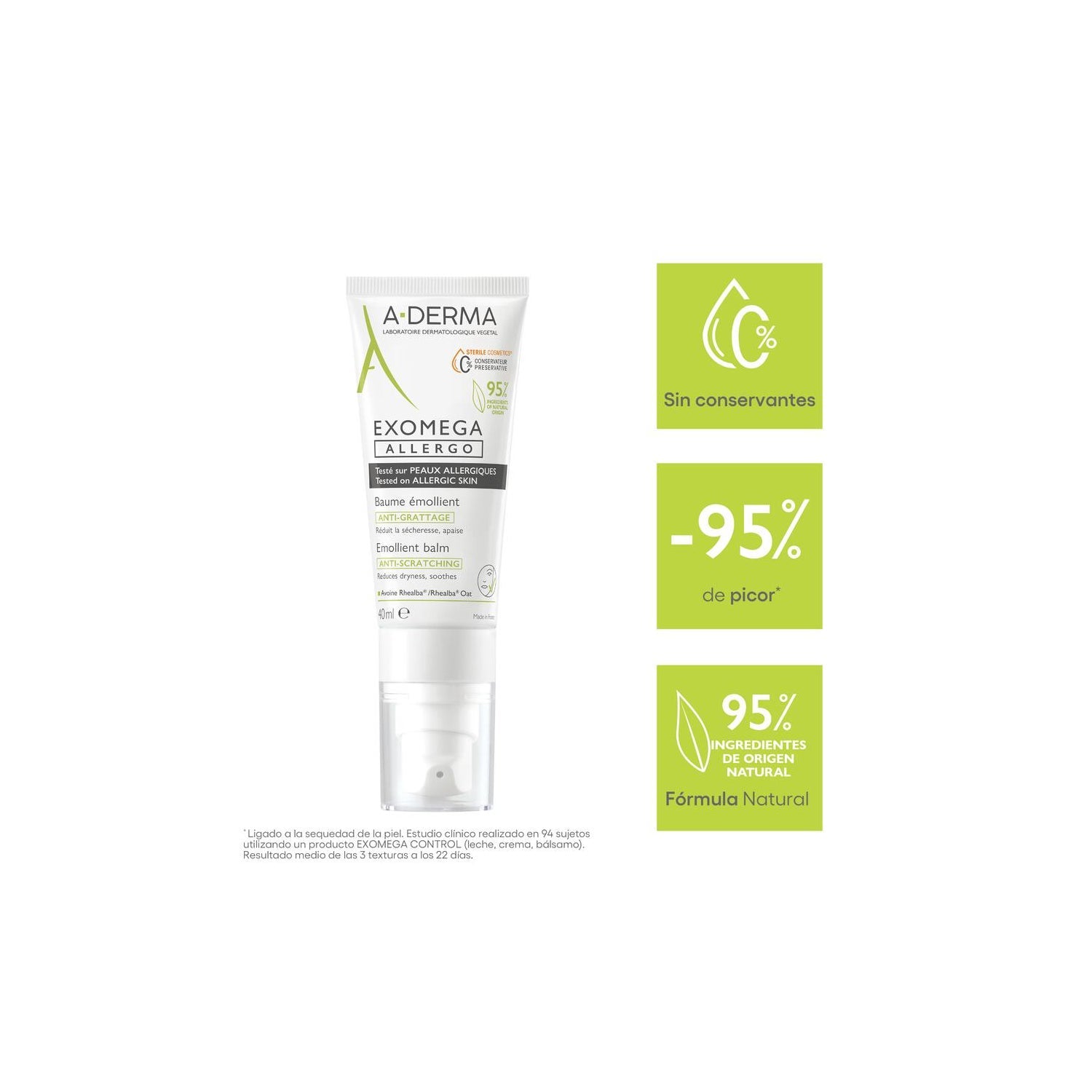 A-Derma Exomega Allergo Bálsamo Emoliente 40ml