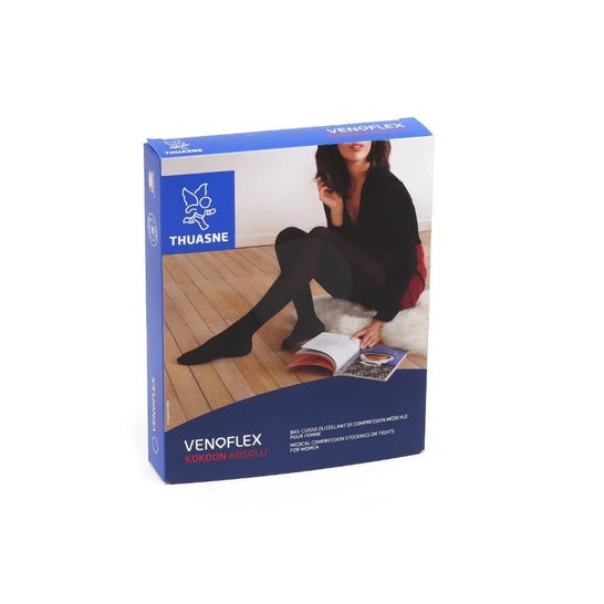 Thuasne Venoflex Kokoon Absolu 2 Bas Cuisse Mujer Negro Talla 1N 1 Par