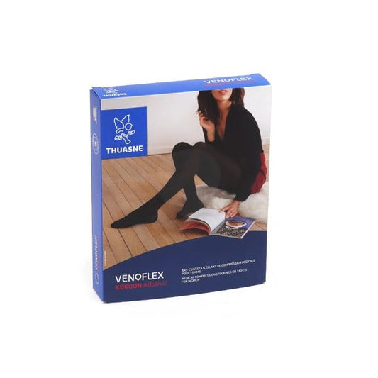 Thuasne Venoflex Kokoon Absolu 2 Bas Cuisse Mujer Negro Talla 1N 1 Par
