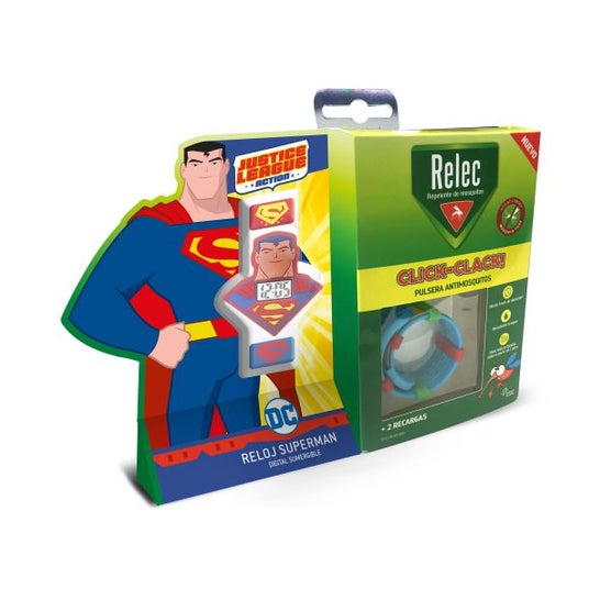Relec Pulsera Antimosquitos Click Clack Superman