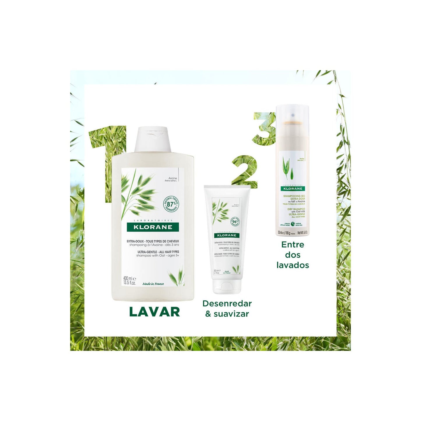 Klorane Champú a la Leche de Avena 400ml