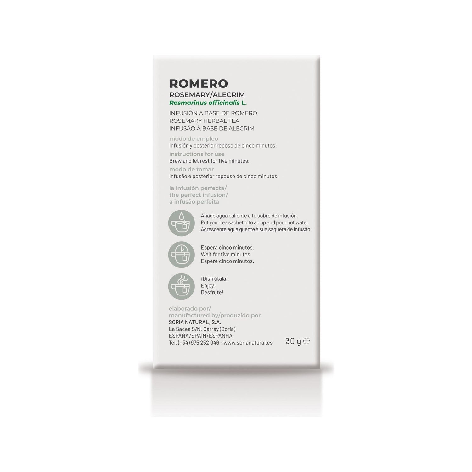 Soria Natural Romero Infusión 20 filtros