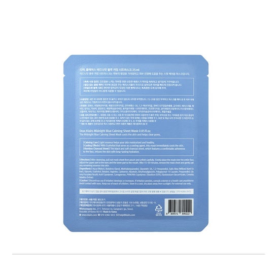 Klairs Midnight Blue Calming Sheet Mask 1 ud