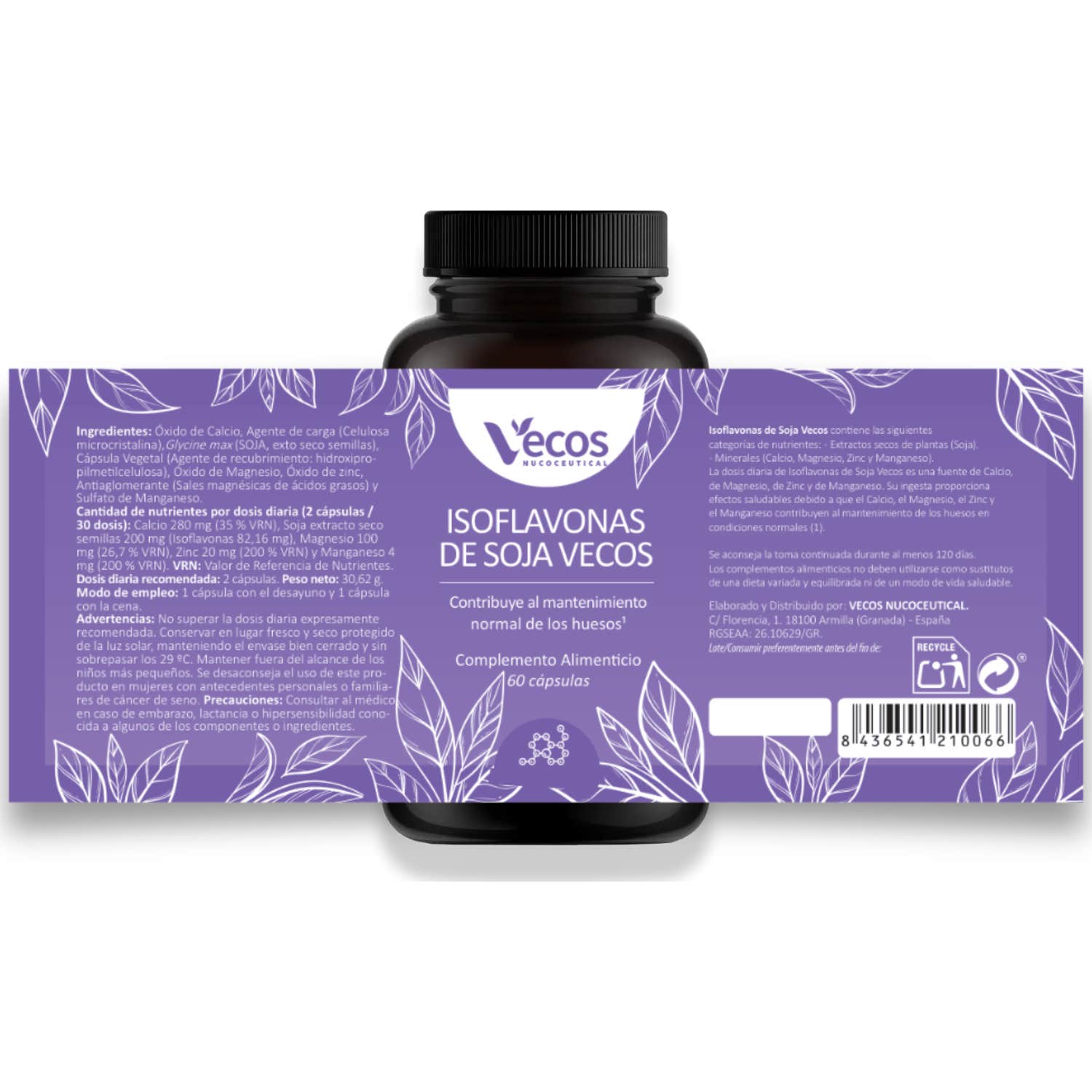 Vecos Nucoceutical Isoflavonas de Soja 60caps