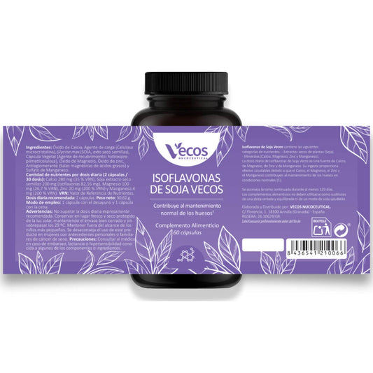 Vecos Nucoceutical Isoflavonas de Soja 60caps