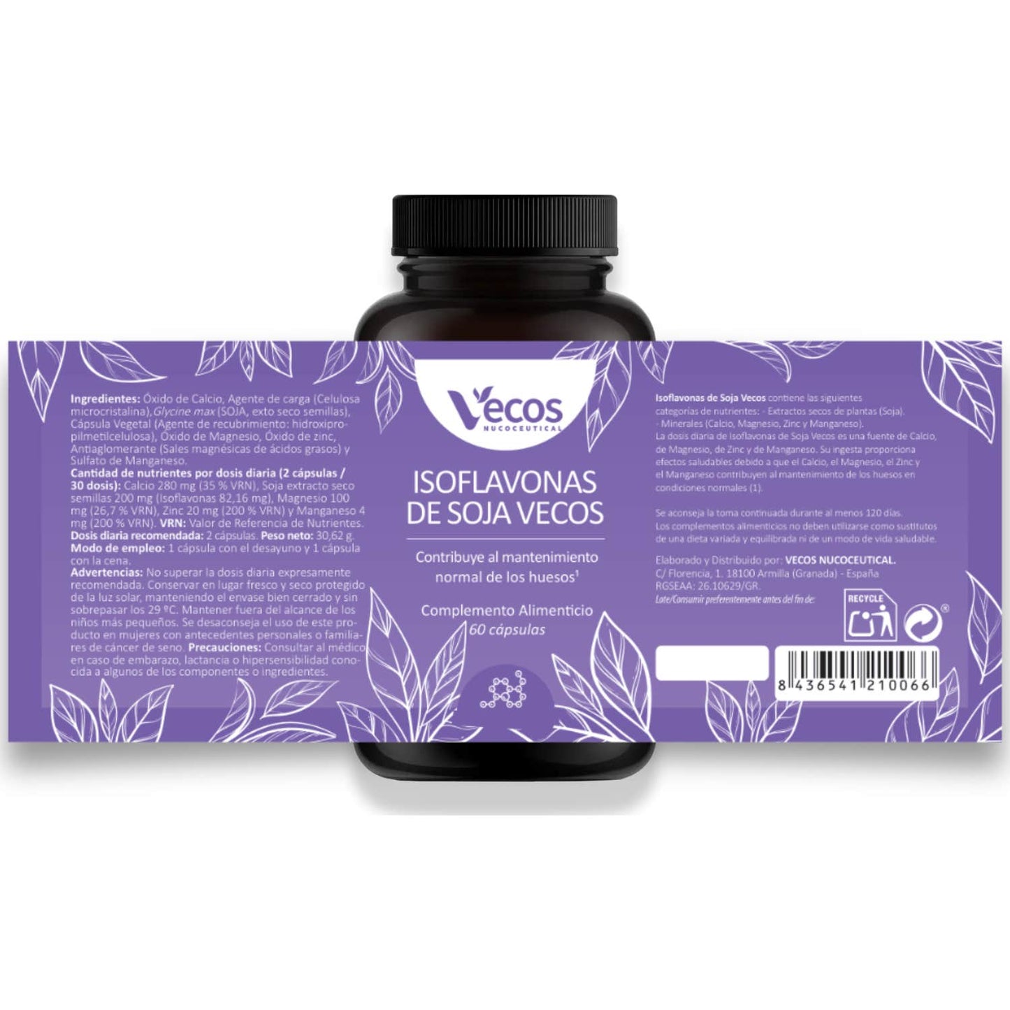 Vecos Nucoceutical Isoflavonas de Soja 60caps