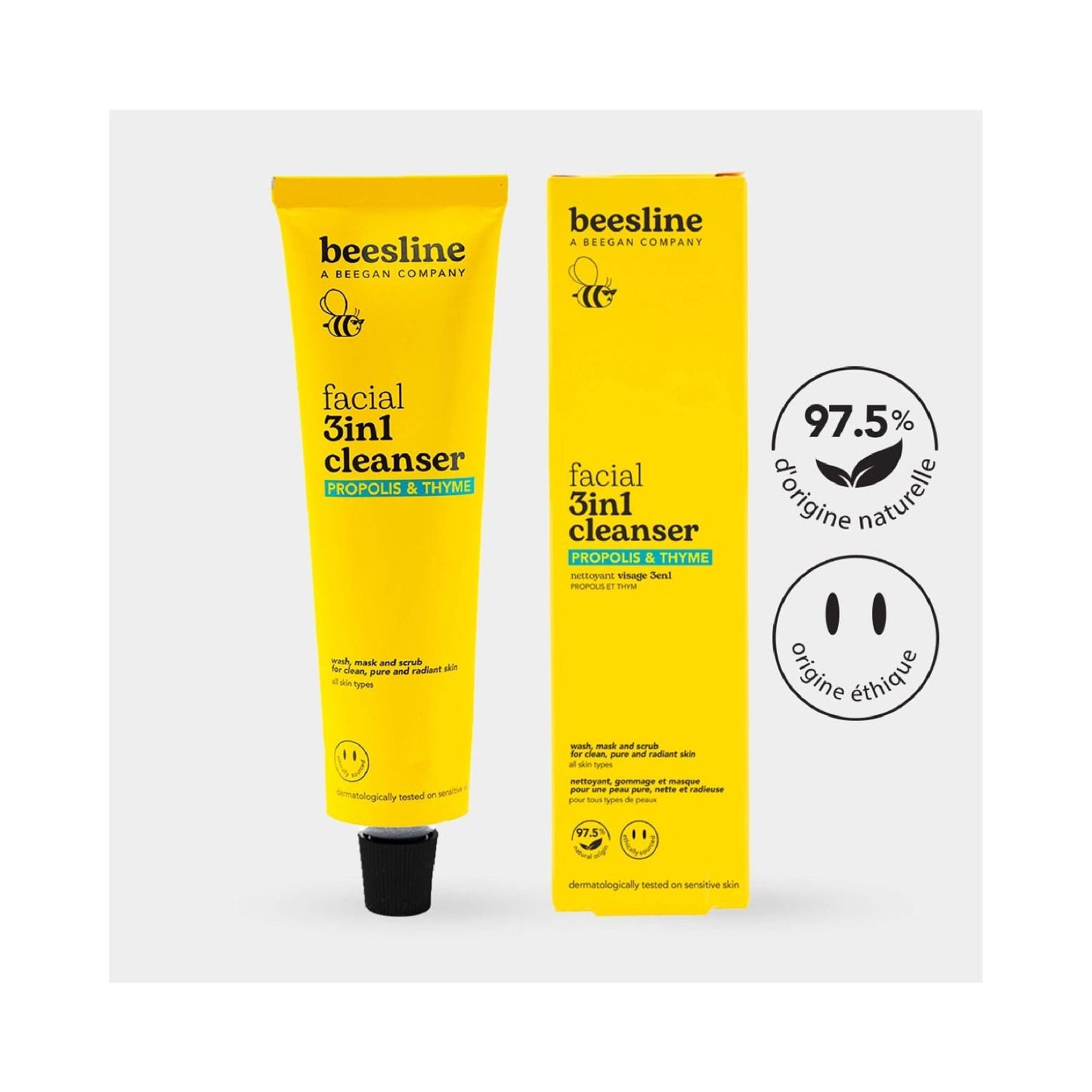 Beesline Limpiador Facial 3 en 1 Propóleo y Tomillo 150ml
