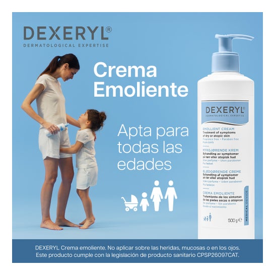 Dexeryl Crema Emoliente Calmante Piel Atópica 500 ml