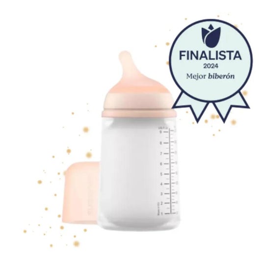 Suavinex Biberón Zero Zero Anticólico Flujo Medio 270ml +3m 1ud