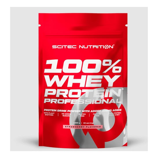 Scitec Nutrition 100% Whey Protein Fresa 1000 g