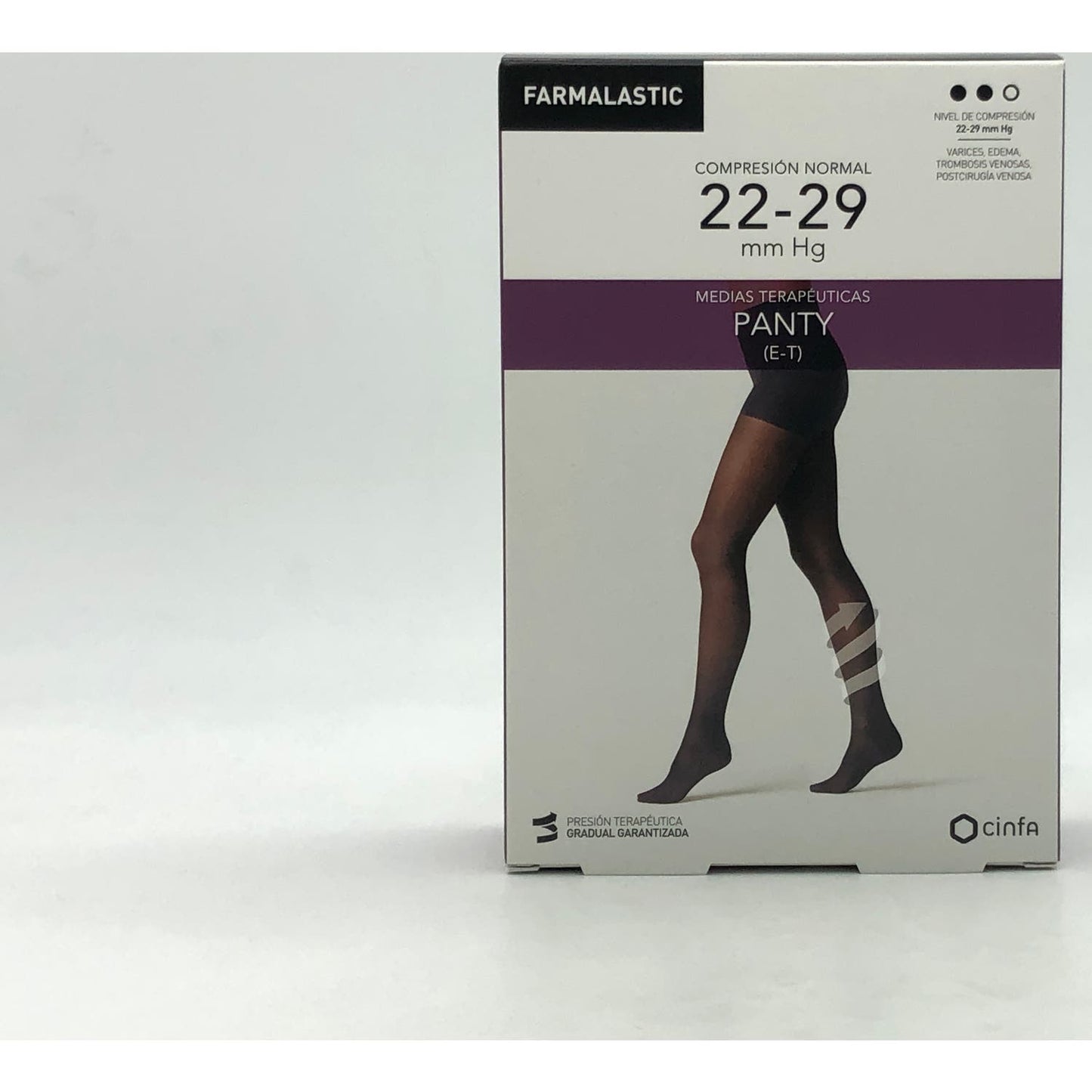 Farmalastic panty-media hasta la cintura (E-T) compresión normal T-grande beige