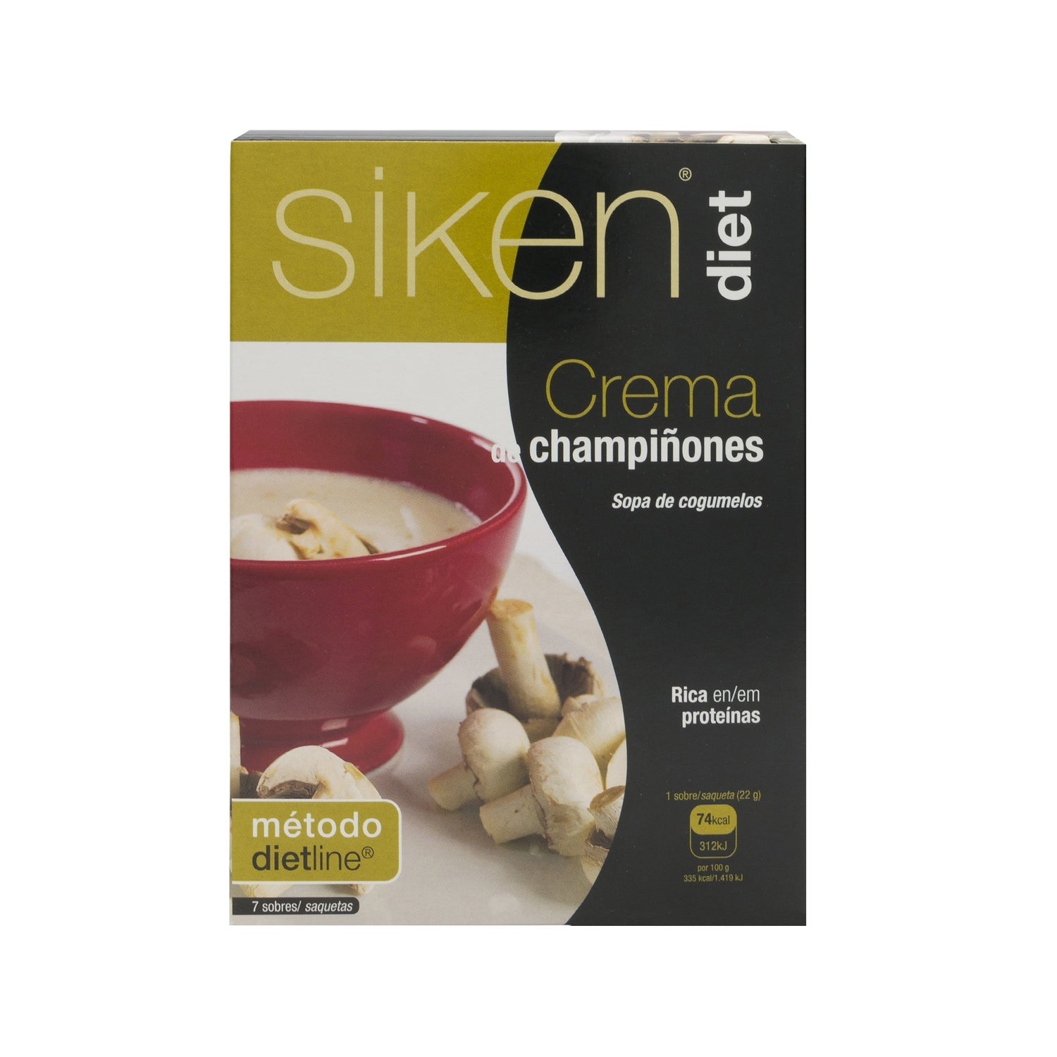 Siken Diet crema de champiñones 7 sobres