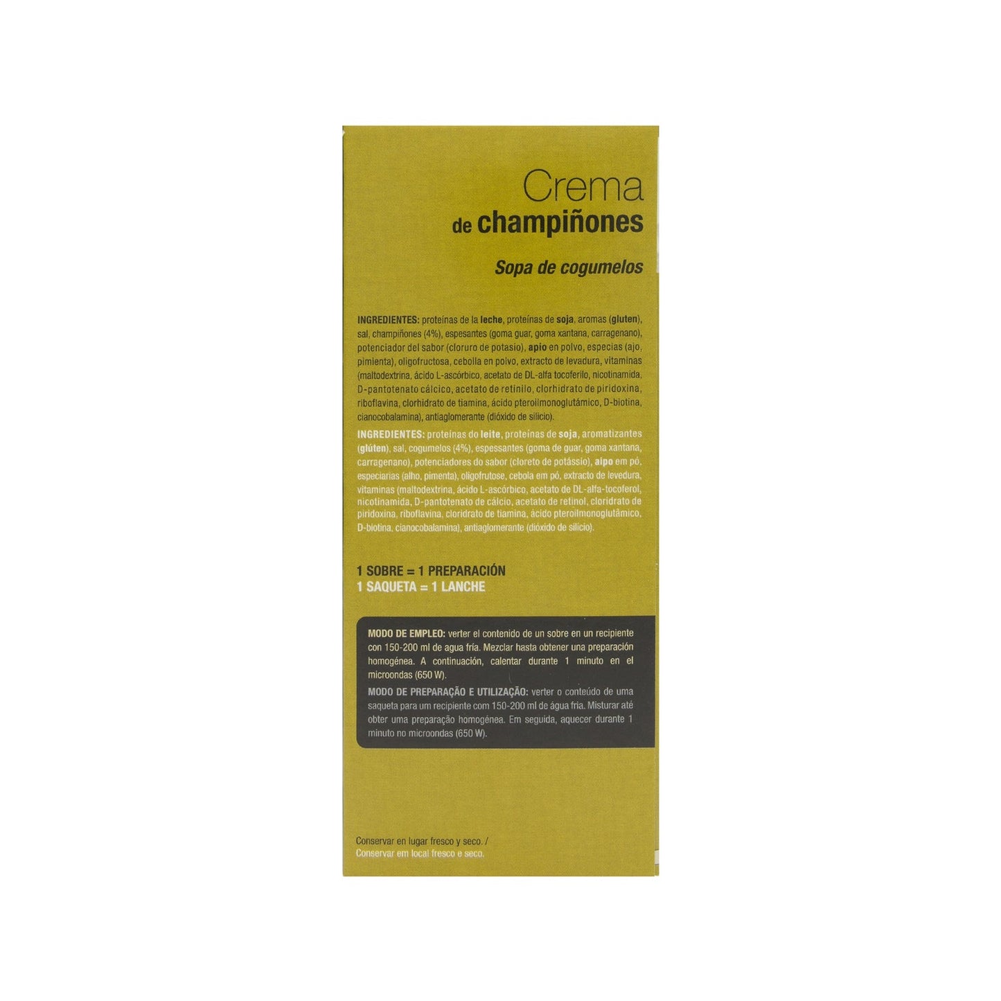Siken Diet crema de champiñones 7 sobres