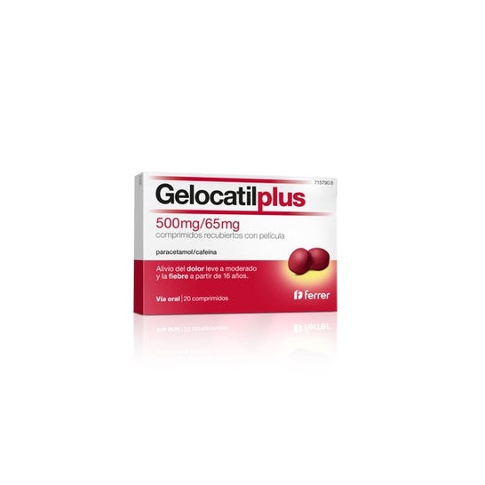Gelocatil Plus 500mg/65mg 20comp