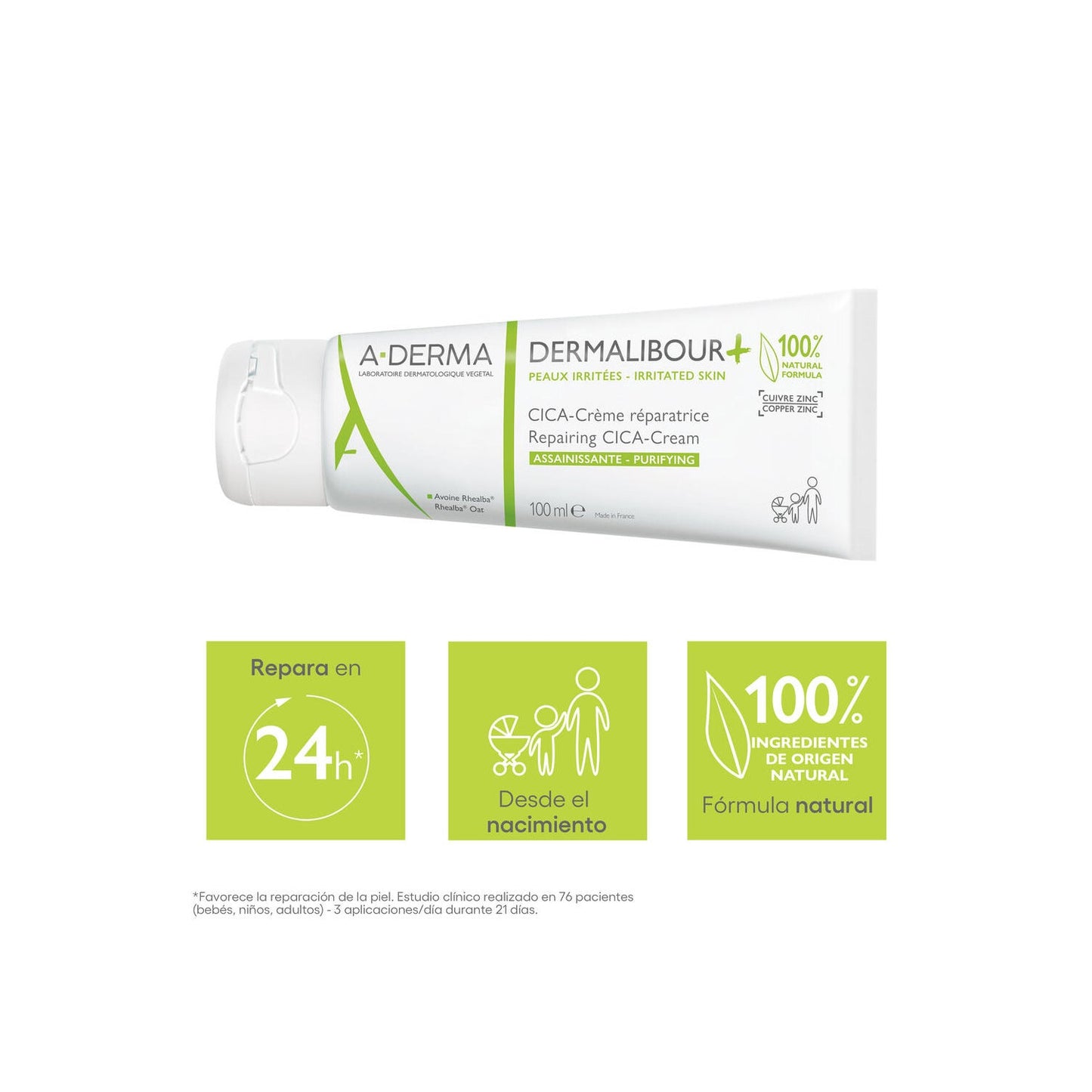 A-Derma Dermalibour+ CICA Crema Reparadora 100ml