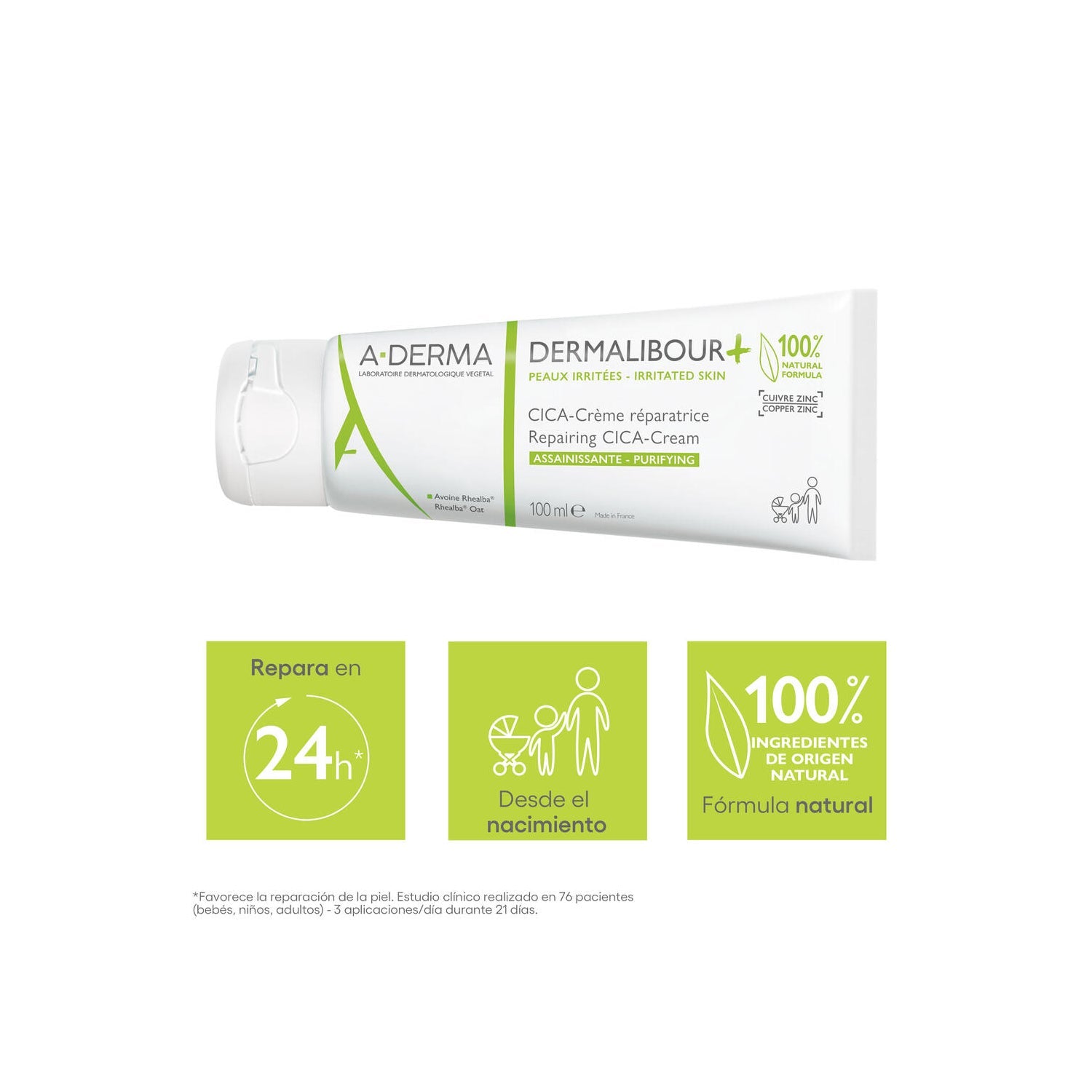 A-Derma Dermalibour+ CICA Crema Reparadora 100ml