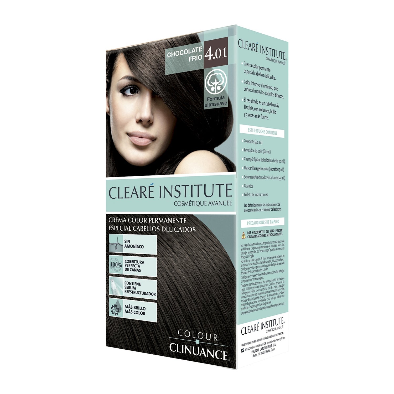 Clearé Institute Colour Clinuance 4.01 Chocolate Frío 170 ml
