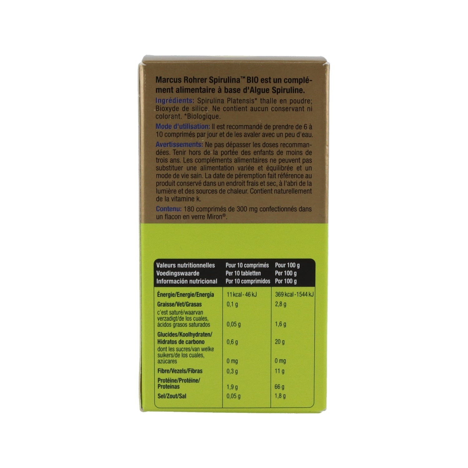 Marcus Rohrer Bio Espirulina 180 caps