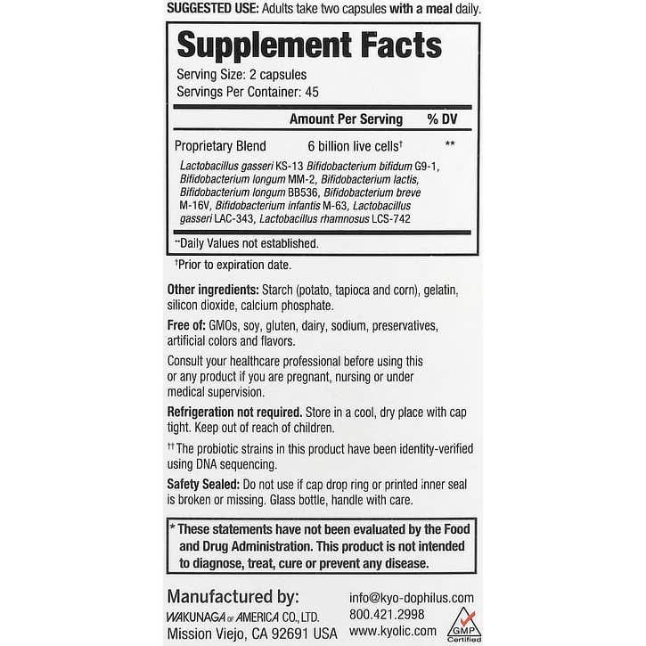 Kyo-Dophilus Multi 9 Probiotic 90caps