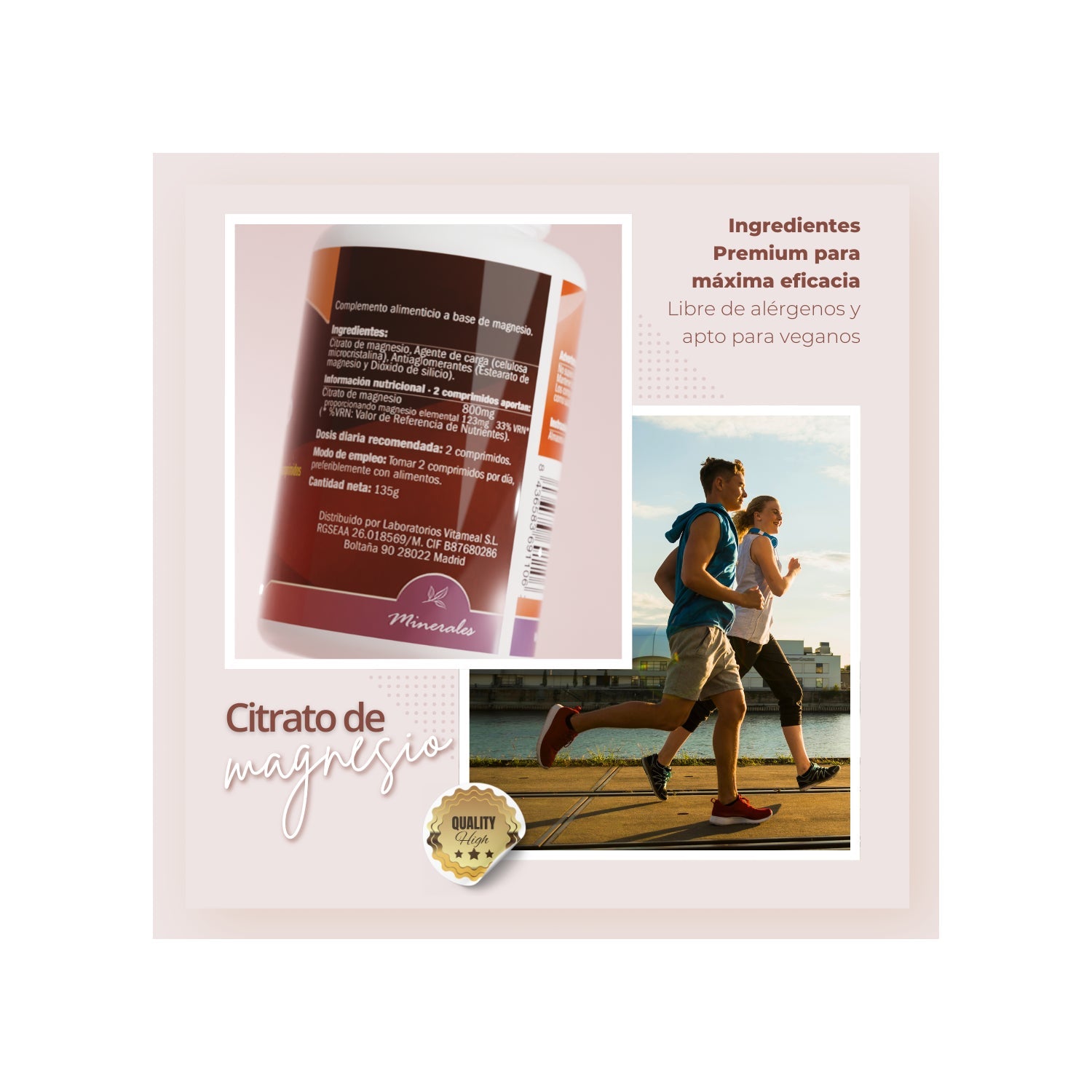 Naturbite Citrato de Magnesio 60comp