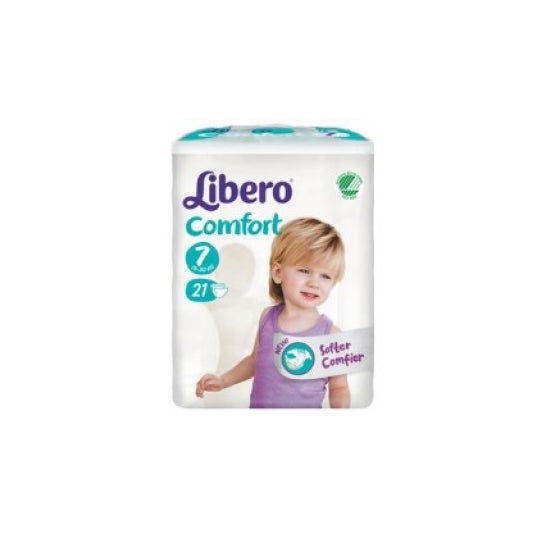 Libero Pañales Comfort Fit Talla 7 16-26Kg 21uds