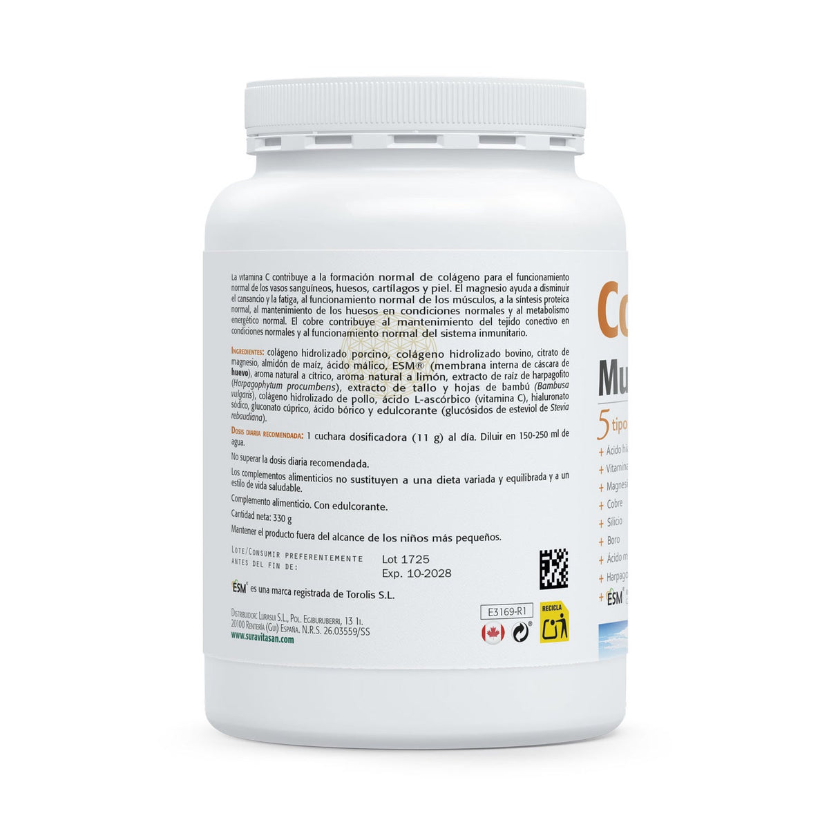 Sura Vitasan Colágeno Multi Max 5 330 g