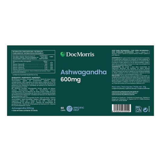 Docmorris Ashwagandha 600 mg 60 caps