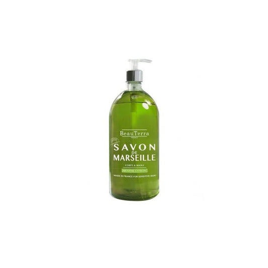 BeauTerra Jabón de Marsella Líquido Limón y Menta 1l