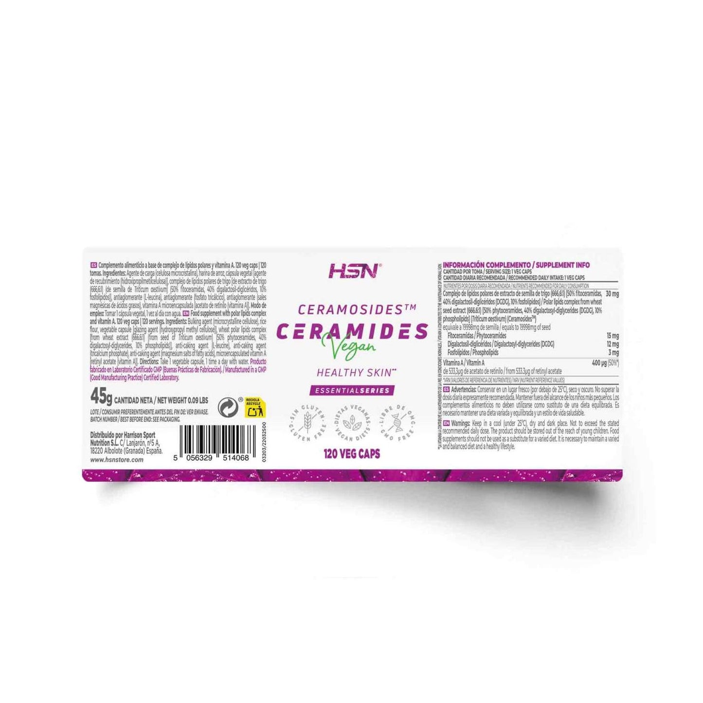 HSN Ceramidas Ceramosides™ 30mg 120vcaps