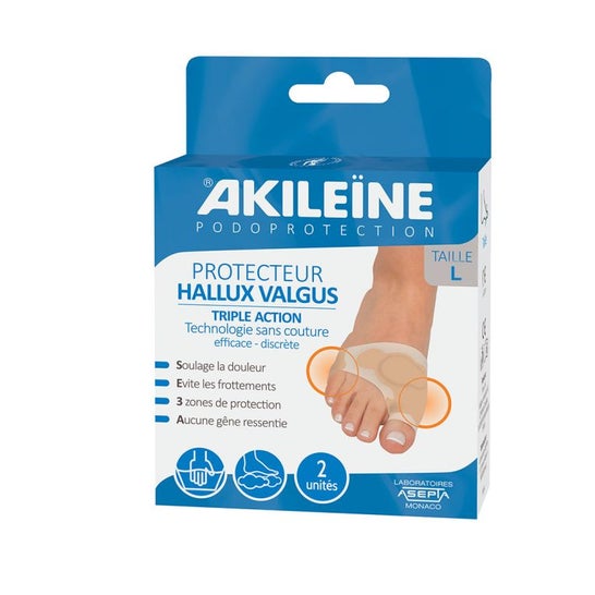 Akileïne Protecteur Hallux Valgus Triple Action Tl 2 Uts