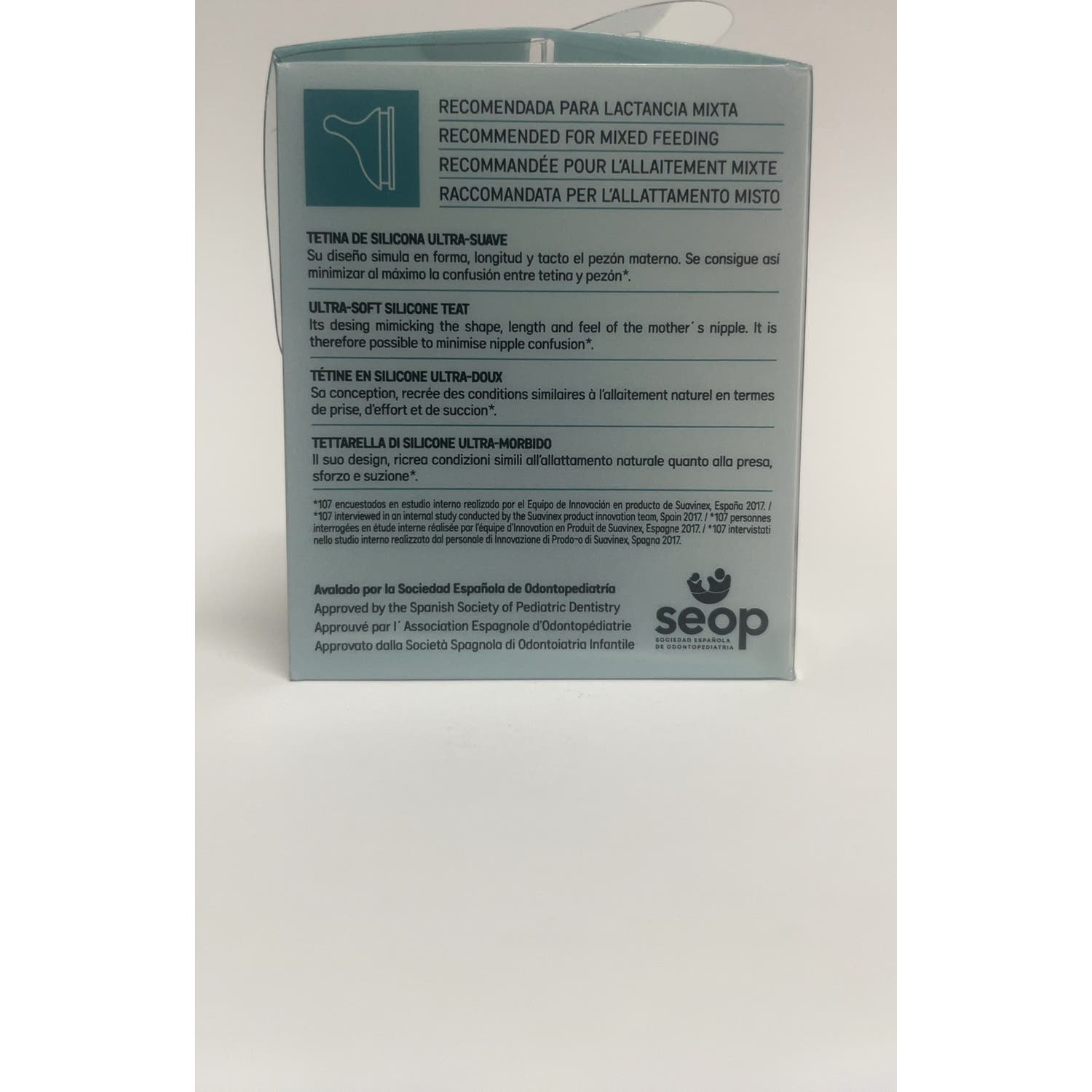 Suavinex Tetina Zero Zero Silicona Anticólicos Flujo Lento +0m 2uds