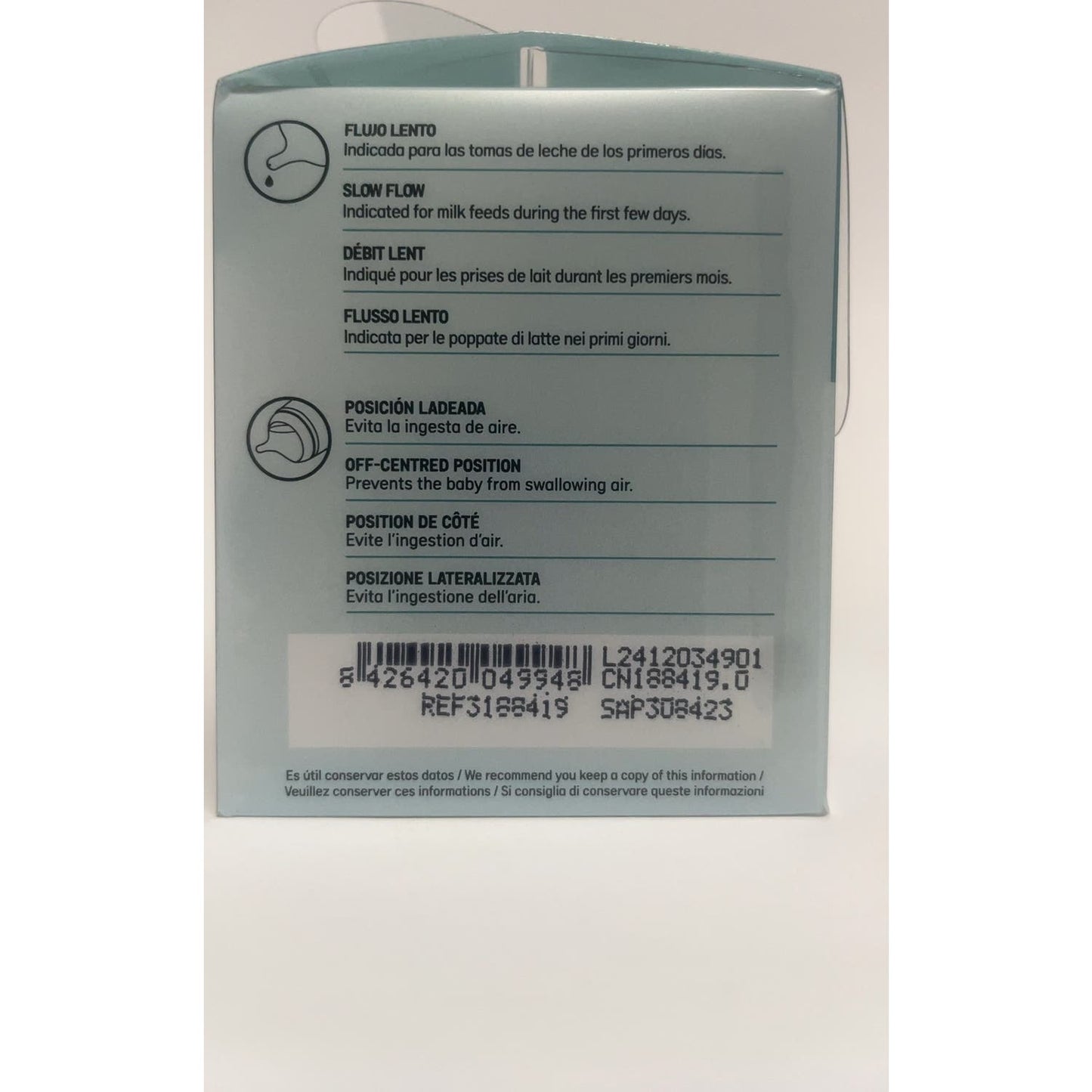 Suavinex Tetina Zero Zero Silicona Anticólicos Flujo Lento +0m 2uds
