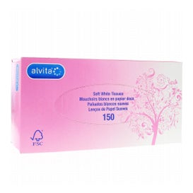 Alvita Pañuelos Blancos 150uds