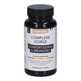 Nat&Form Complejo Confort Garganta & Bronquios 28 Perlas