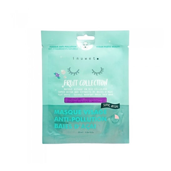 Inuwet Masque VIsage Anti-Pollution Baies d'Açai 30ml