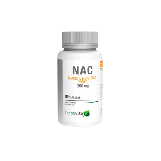 Herbovita Nac N-Acetil L-Cisteína Vegan 200mg 90caps