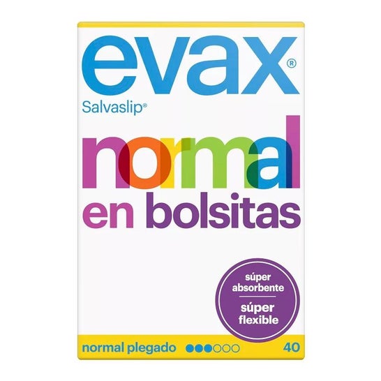 Evax Salvaslip Normal En Bolsitas Super Absorbente 40 Uds