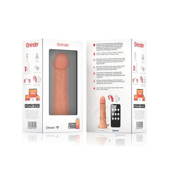 Oninder Large Bogotá Dildo Vibrador Natural 22cm -O- 4.5cm 1ud