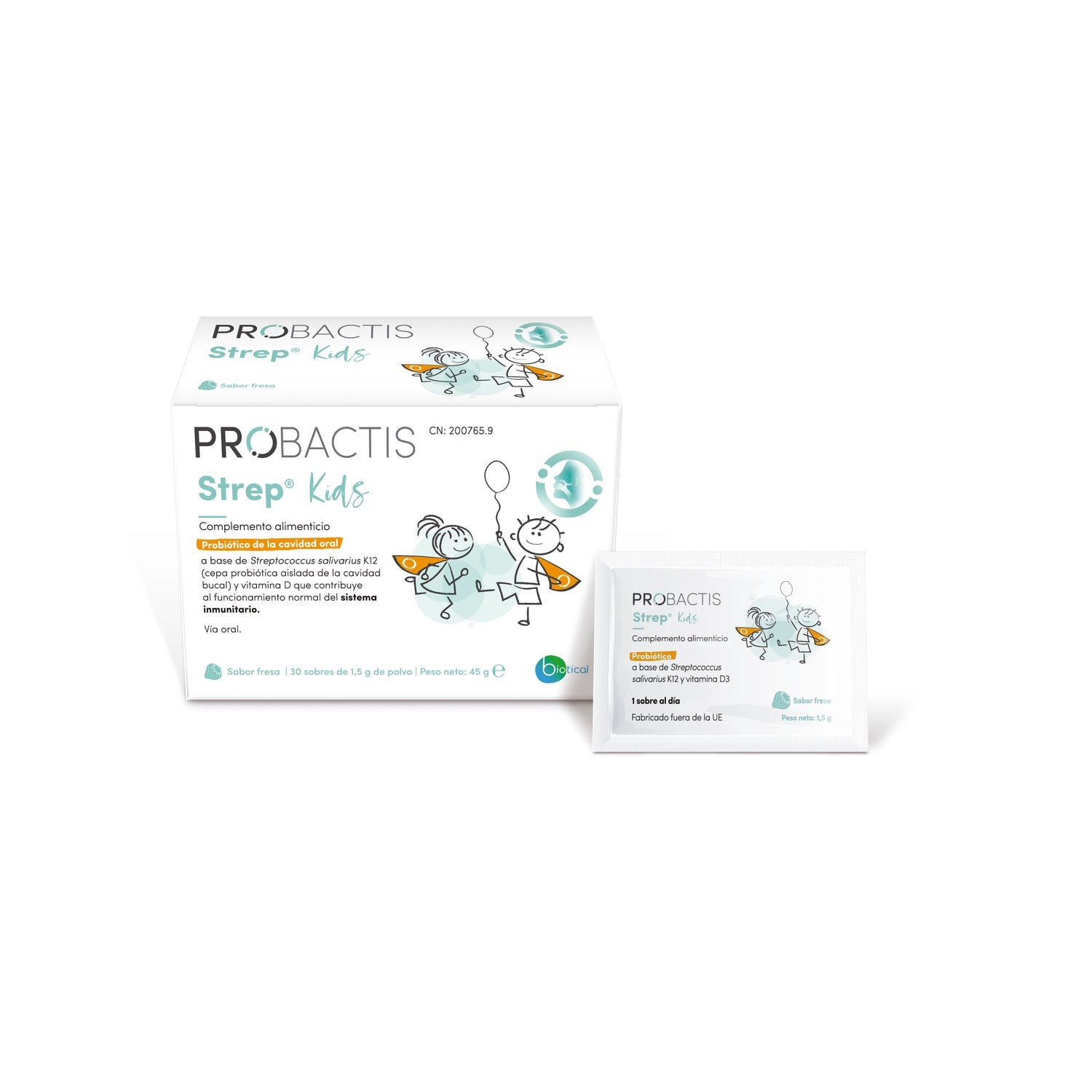 Probactis Strep Kids Fresa 30 sobres