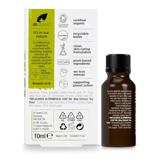 Dr.Organic Solución para uñas Árbol de té 10ml