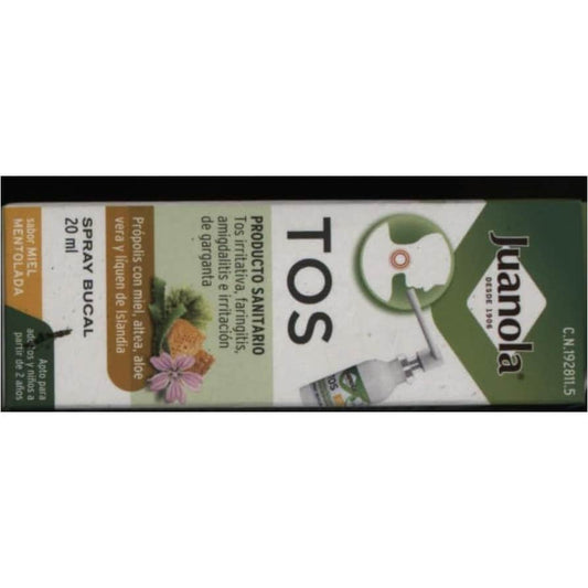 Juanola Tos Spray Bucal Miel Mentolada 20ml