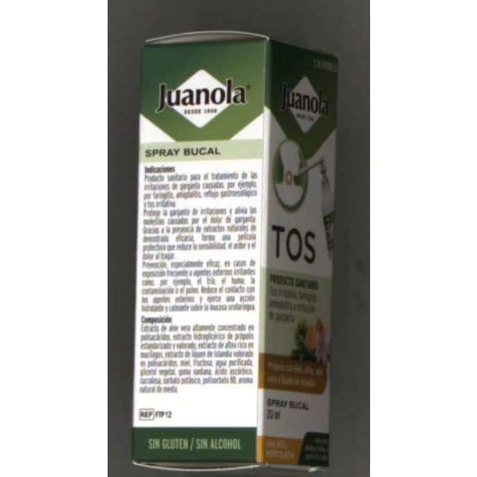 Juanola Tos Spray Bucal Miel Mentolada 20ml